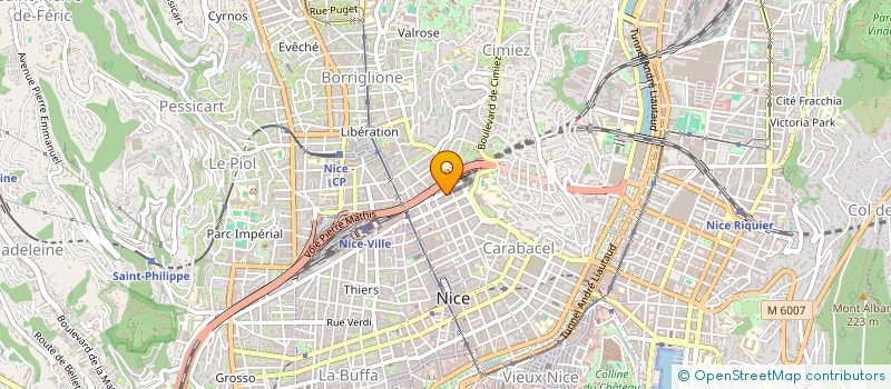 localisation de l'entreprise MONSIEUR THOMAS BELMAS  NICE