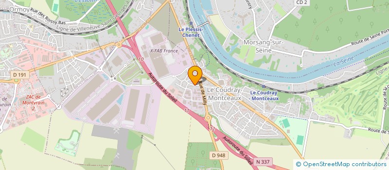 localisation de l'entreprise MONSIEUR THOMAS BENETOLLO  LE COUDRAY-MONTCEAUX