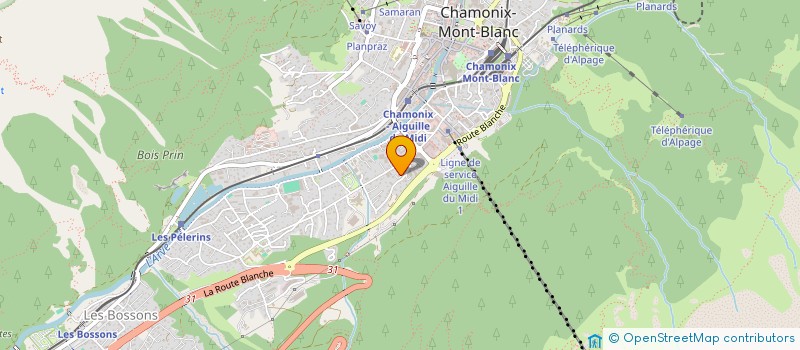 localisation de l'entreprise MONSIEUR THOMAS BENITEZ  CHAMONIX-MONT-BLANC