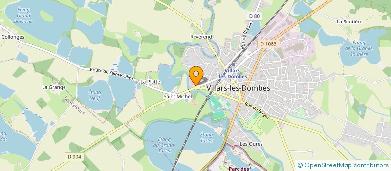 localisation de l'entreprise MONSIEUR THOMAS BENNIER à VILLARS-LES-DOMBES