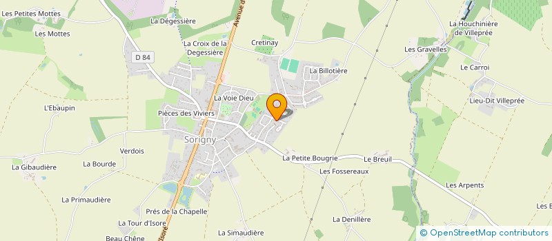 localisation de l'entreprise MONSIEUR THOMAS BENOIST  SORIGNY