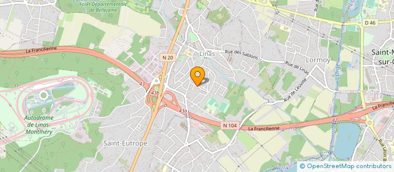 localisation de l'entreprise MONSIEUR THOMAS BENYEKKOU  LINAS