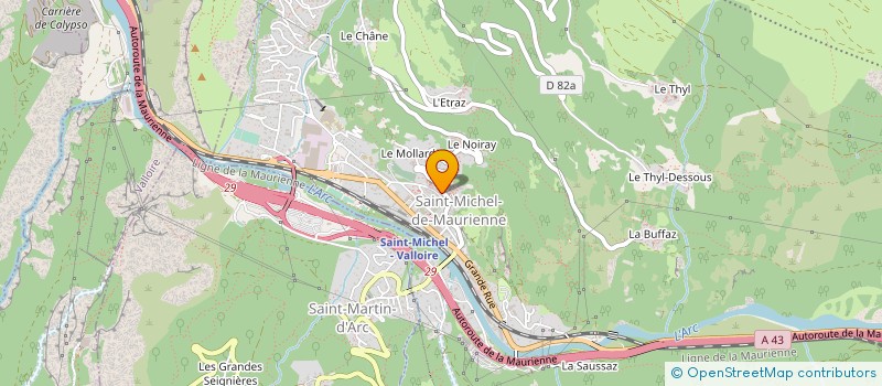 localisation de l'entreprise MONSIEUR THOMAS BERCHER  SAINT-MICHEL-DE-MAURIENNE