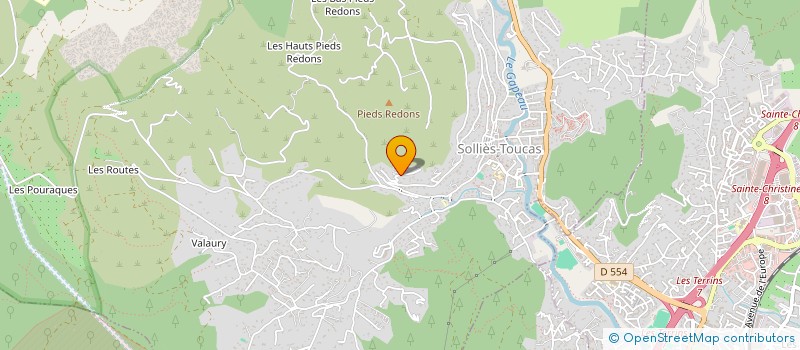 localisation de l'entreprise MONSIEUR THOMAS BERENGER  SOLLIES-TOUCAS