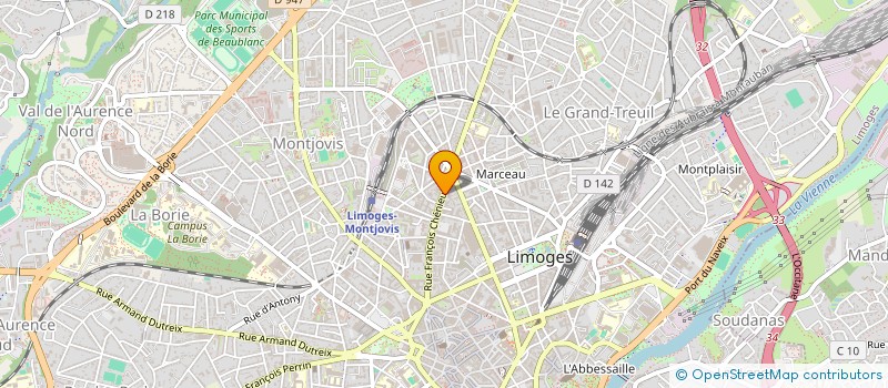 localisation de l'entreprise MONSIEUR THOMAS BERGER à LIMOGES