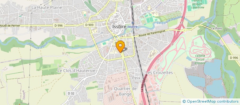 localisation de l'entreprise MONSIEUR THOMAS BERGER  ISSOIRE