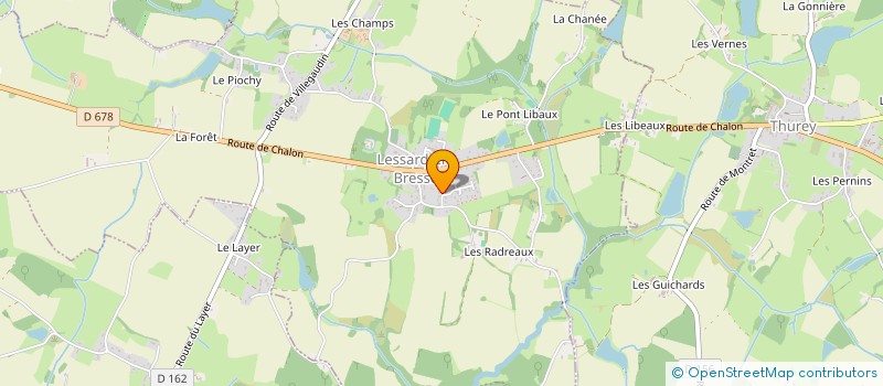 localisation de l'entreprise MONSIEUR THOMAS BERLAND  LESSARD-EN-BRESSE