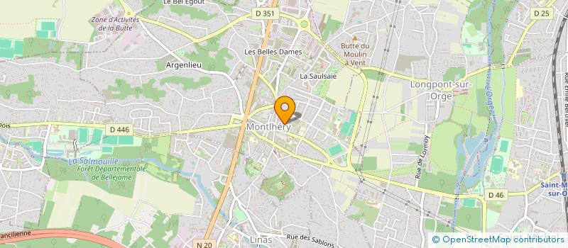 localisation de l'entreprise MONSIEUR THOMAS BERNA  MONTLHERY