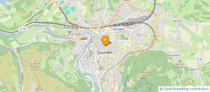 localisation de l'entreprise MONSIEUR THOMAS BERNABE  LOURDES