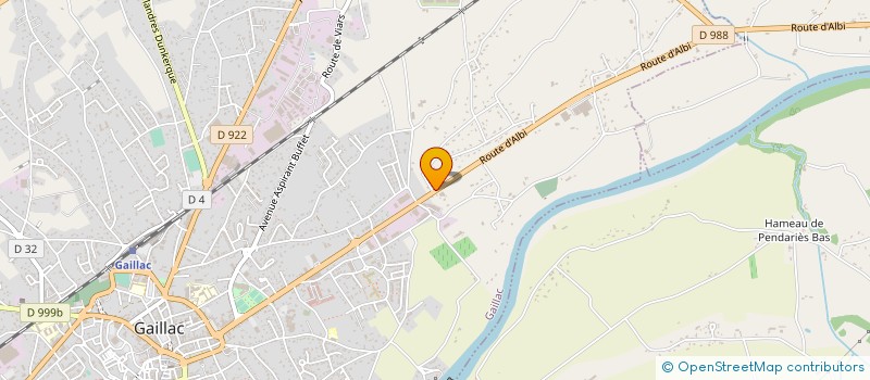 localisation de l'entreprise MONSIEUR THOMAS BERNARD  GAILLAC