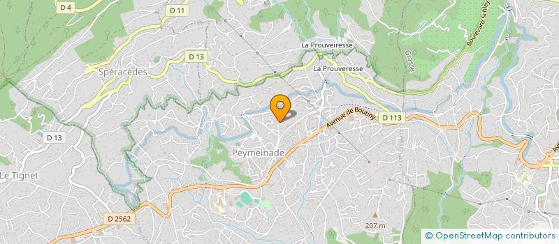 localisation de l'entreprise MONSIEUR THOMAS BERNARD  PEYMEINADE