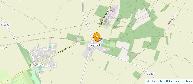 localisation de l'entreprise MONSIEUR THOMAS BERNARD  LE CASTELET