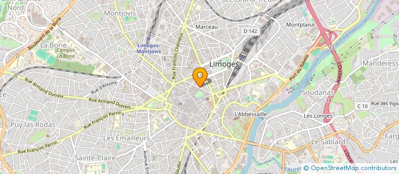 localisation de l'entreprise MONSIEUR THOMAS BERNARD à LIMOGES