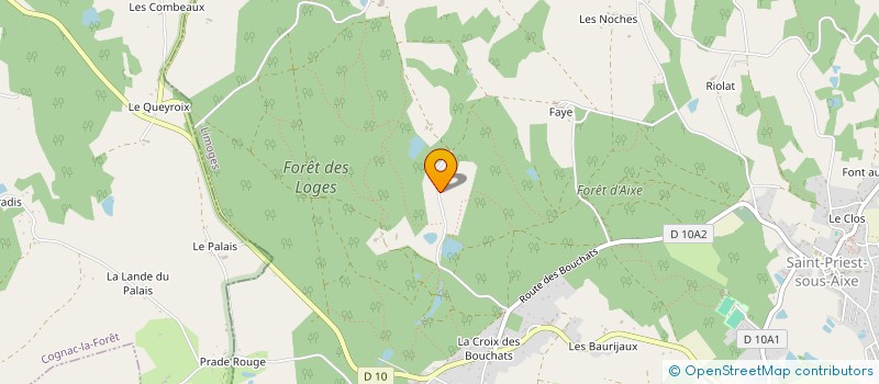 localisation de l'entreprise MONSIEUR THOMAS BERNARDEAU  SAINT-PRIEST-SOUS-AIXE