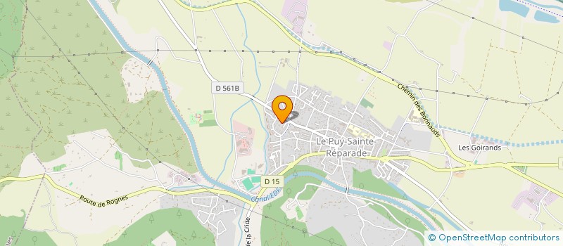 localisation de l'entreprise MONSIEUR THOMAS BERNARDET  LE PUY-SAINTE-REPARADE