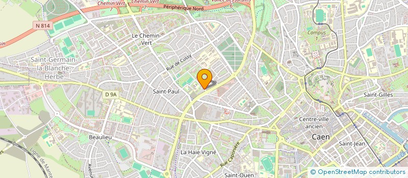 localisation de l'entreprise MONSIEUR THOMAS BERTHELIN à CAEN