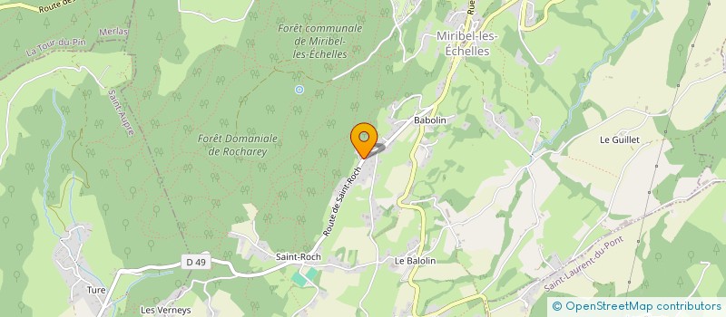 localisation de l'entreprise MONSIEUR THOMAS BERTOLAMI  MIRIBEL-LES-ECHELLES