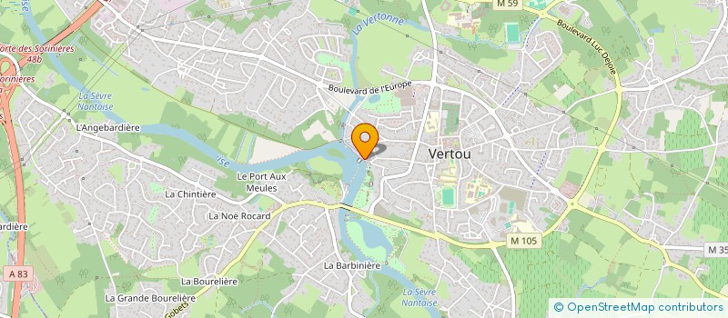 localisation de l'entreprise MONSIEUR THOMAS BERTRAN  VERTOU