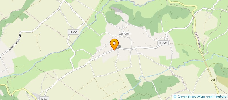 localisation de l'entreprise MONSIEUR THOMAS BERTRAND  LARCAN