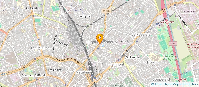 localisation de l'entreprise MONSIEUR THOMAS BERTRAND  TOULOUSE
