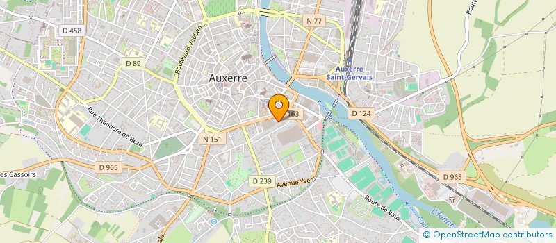 localisation de l'entreprise MONSIEUR THOMAS BERTRAND à AUXERRE