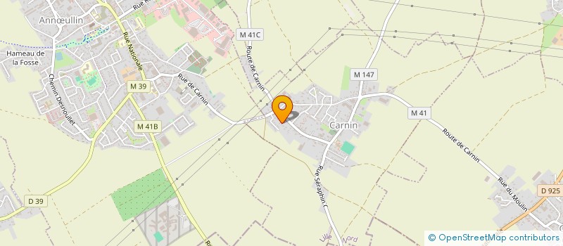 localisation de l'entreprise MONSIEUR THOMAS BEUGIN  CARNIN