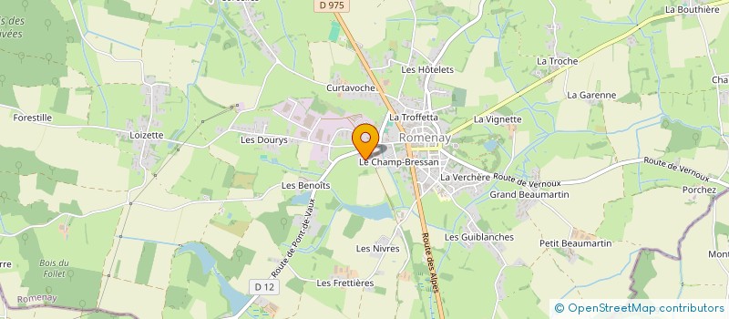 localisation de l'entreprise MONSIEUR THOMAS BIEVRE-POULALIER à ROMENAY