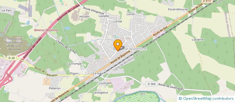 localisation de l'entreprise MONSIEUR THOMAS BIGARD  BENESSE-MAREMNE