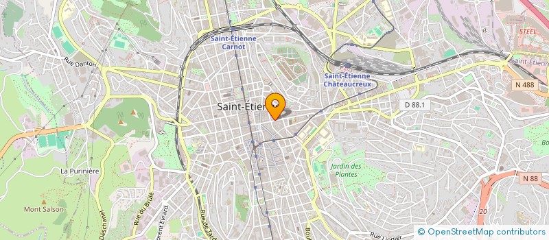 localisation de l'entreprise MONSIEUR THOMAS BIGOT  SAINT-ETIENNE