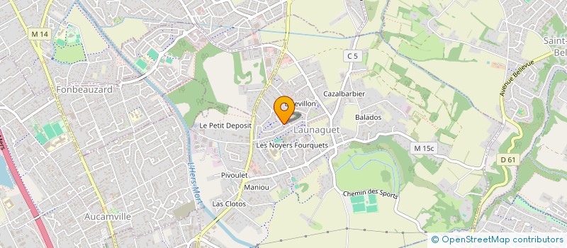 localisation de l'entreprise MONSIEUR THOMAS BIGOT  LAUNAGUET