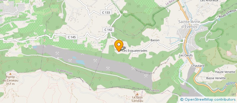 localisation de l'entreprise MONSIEUR THOMAS BILLORET  EVENOS