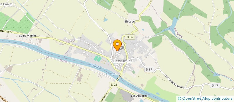 localisation de l'entreprise MONSIEUR THOMAS BISSEZ  VILLEBRUMIER