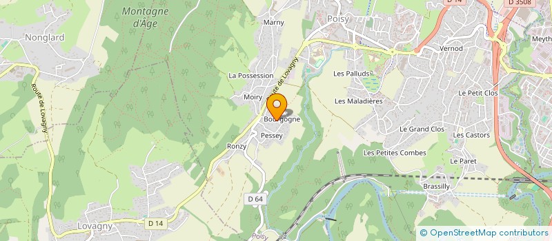 localisation de l'entreprise MONSIEUR THOMAS BLANC  POISY