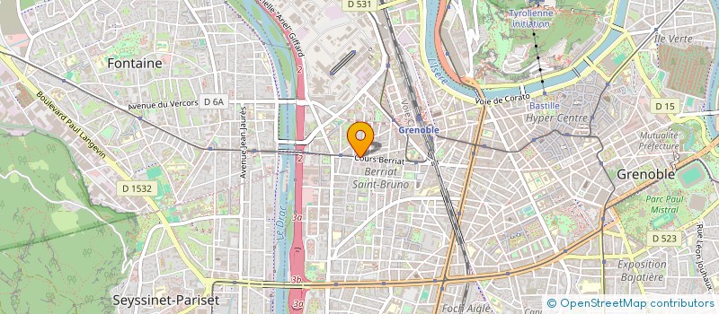 localisation de l'entreprise MONSIEUR THOMAS BLANDIN  GRENOBLE