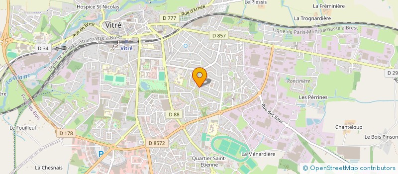 localisation de l'entreprise MONSIEUR THOMAS BLATIER  VITRE