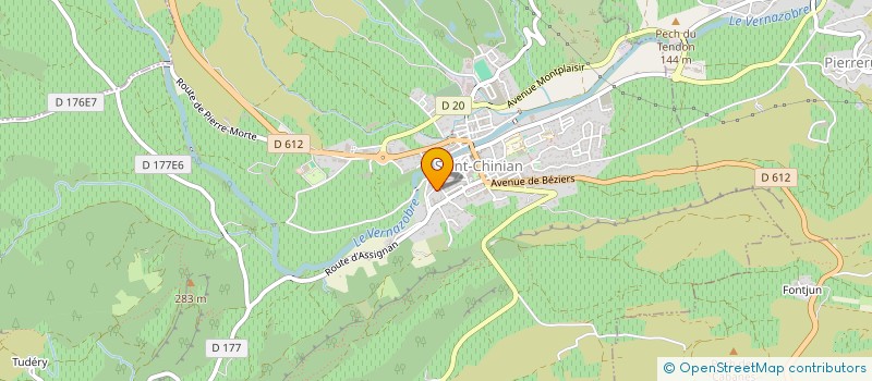 localisation de l'entreprise MONSIEUR THOMAS BLAZQUEZ  SAINT-CHINIAN