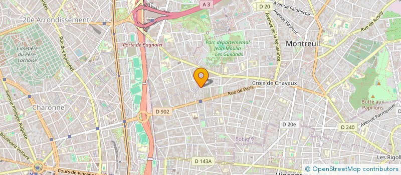 localisation de l'entreprise MONSIEUR THOMAS BLEICHER à MONTREUIL