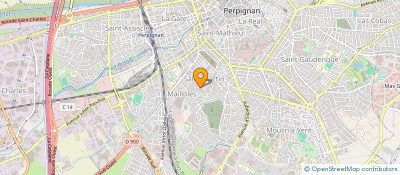 localisation de l'entreprise MONSIEUR THOMAS BLERIOT  PERPIGNAN