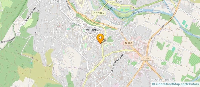 localisation de l'entreprise MONSIEUR THOMAS BOADA  AUBENAS