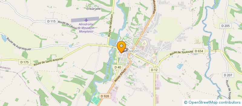 localisation de l'entreprise MONSIEUR THOMAS BOAS  MAUVEZIN