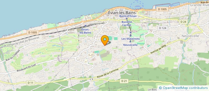 localisation de l'entreprise MONSIEUR THOMAS BOCHATON  EVIAN-LES-BAINS