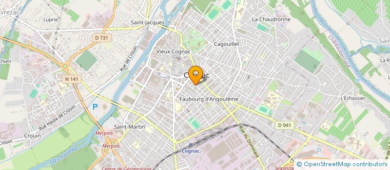 localisation de l'entreprise MONSIEUR THOMAS BOISGARD à COGNAC