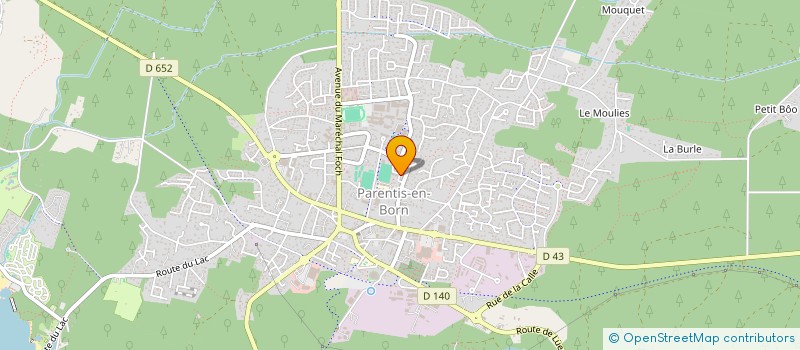 localisation de l'entreprise MONSIEUR THOMAS BOISSEAU  BISCARROSSE