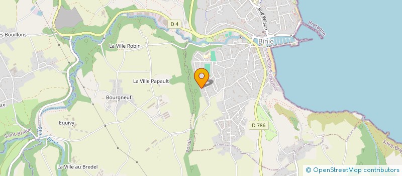 localisation de l'entreprise MONSIEUR THOMAS BOIVIN  BINIC-ETABLES-SUR-MER