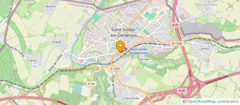 localisation de l'entreprise MONSIEUR THOMAS BONANOMI  GAILLARD