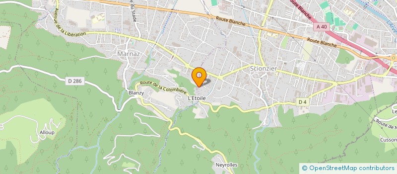 localisation de l'entreprise MONSIEUR THOMAS BONAVENT  SCIONZIER