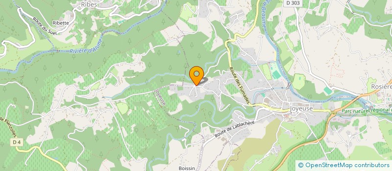 localisation de l'entreprise MONSIEUR THOMAS BONNAURE  JOYEUSE