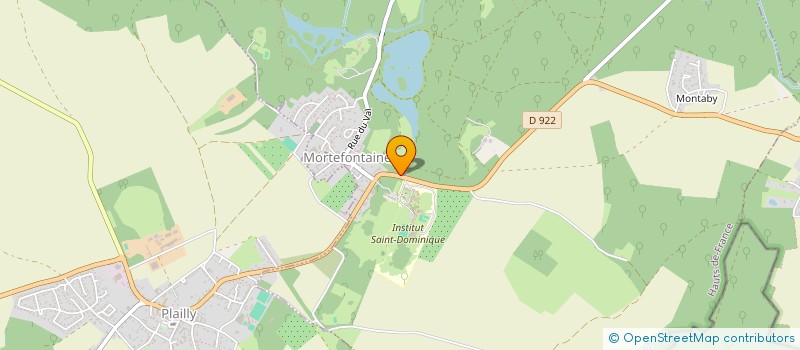 localisation de l'entreprise MONSIEUR THOMAS BONNENFANT  MORTEFONTAINE