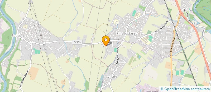 localisation de l'entreprise MONSIEUR THOMAS BONNET  PINS-JUSTARET