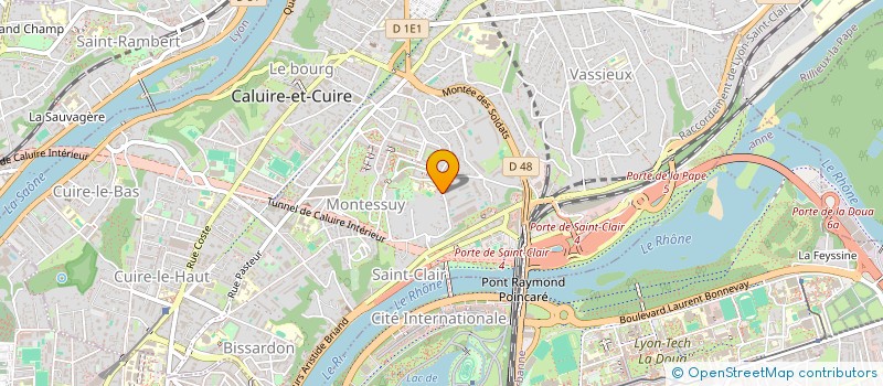 localisation de l'entreprise MONSIEUR THOMAS BONTOUX  CALUIRE-ET-CUIRE